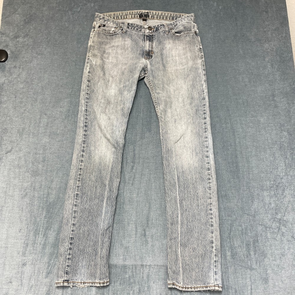 Vans Jeans Mens 34W Blue Denim Ligh Wash Stretch 5-Pockets Mid Rise Skinny Leg